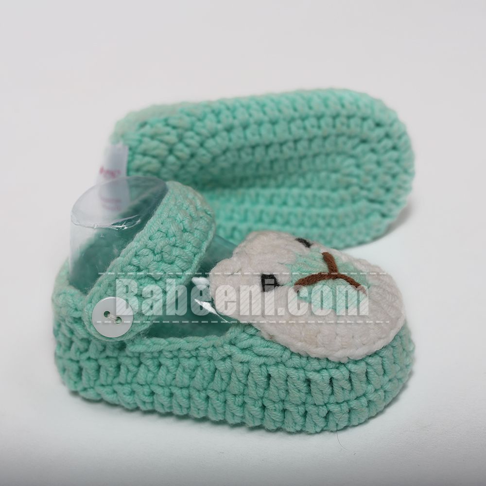 Blue Crochet Bear Sandal for Little Baby - CAS 07